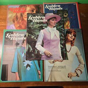 Golden Hands weekly magazine Part 32-36 Vol 3 Knitting Dressmaking Needlecraft